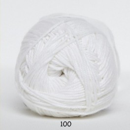 Hjertegarn Cotton nr. 8 fv.  100 Hvid