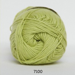 Hjertegarn Cotton nr. 8 fv. 7100 Lys Grøn
