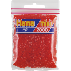 Hama Mini nr. 13 Transperant Rød