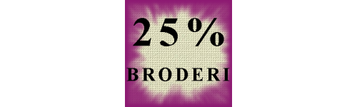 Nedsat 25% Broderi