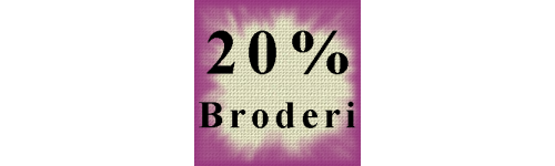 Nedsat 20% Broderi
